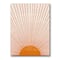 Designart - Orange Sun Print III - Modern Canvas Wall Art Print